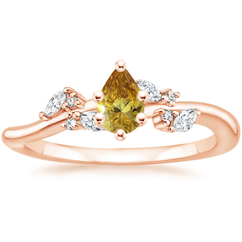 14K Rose Gold Arden Diamond Ring (1/6 ct. tw.), large top view