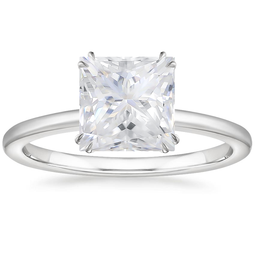 Moissanite Sora Diamond Ring in 18K White Gold