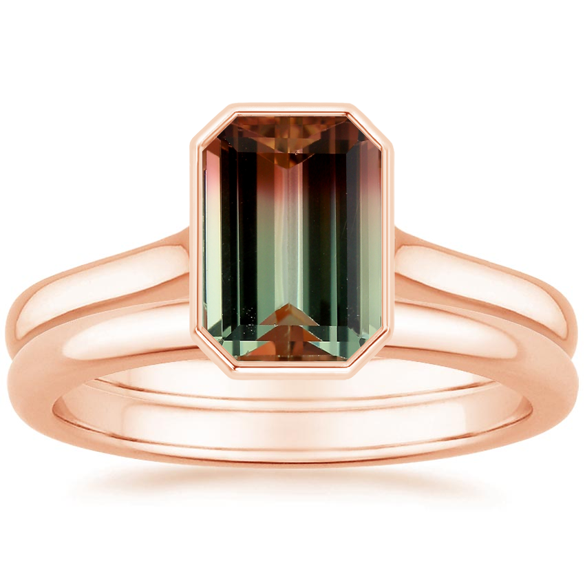 14K Rose Gold Luna Bridal Set