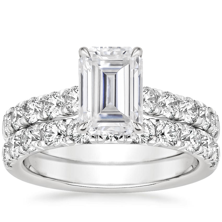 18KW Moissanite Anthology Bridal Set (1 1/5 ct. tw.), top view