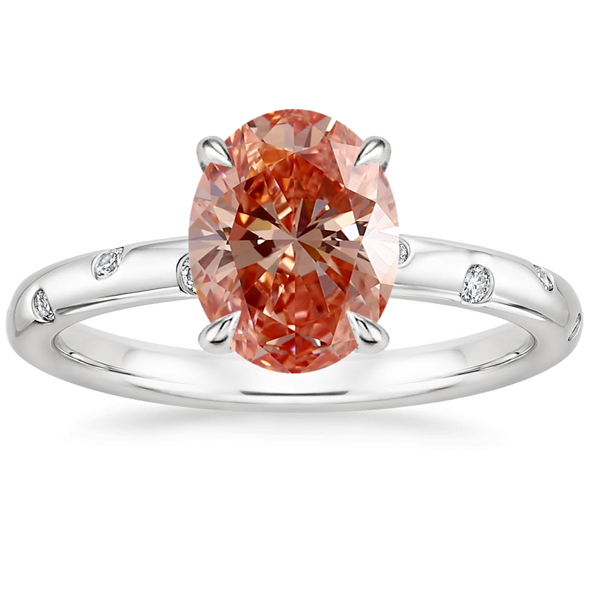 Platinum Corinne Diamond Ring, large top view