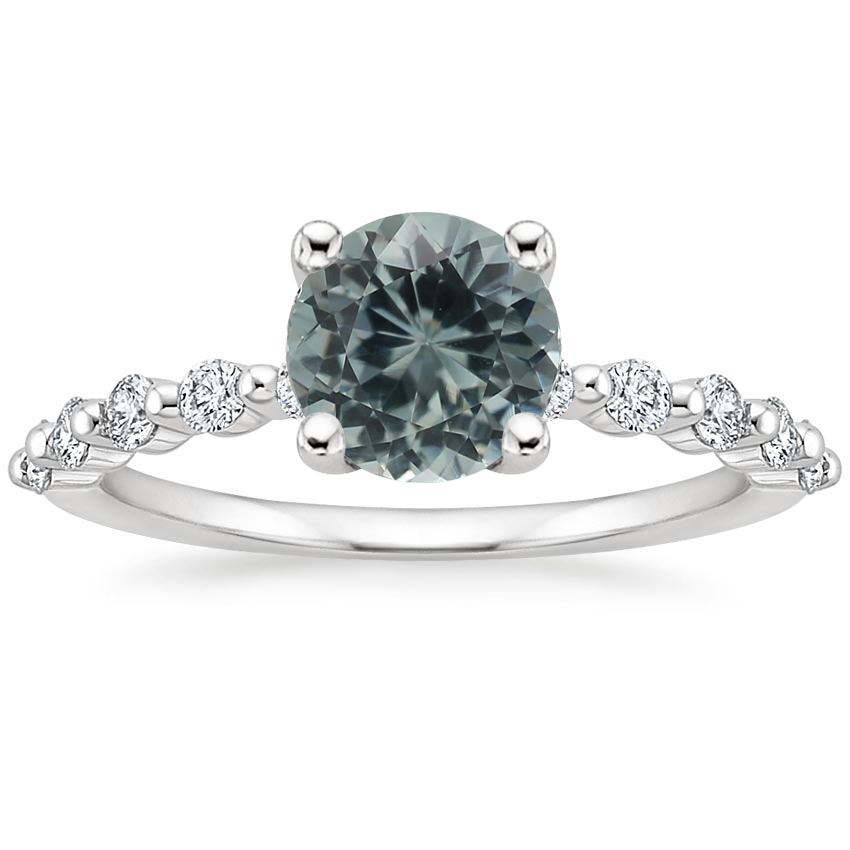 18K White Gold Marseille Half Coverage Diamond Ring (1/4 ct. tw.), large top view