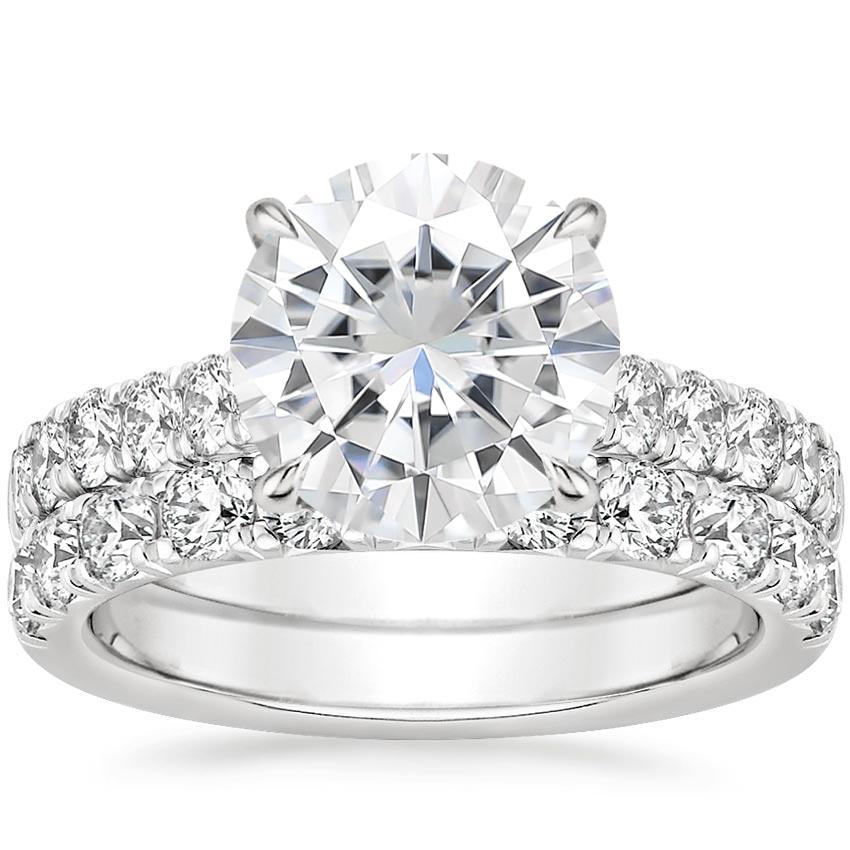 18KW Moissanite Anthology Bridal Set (1 1/5 ct. tw.), top view