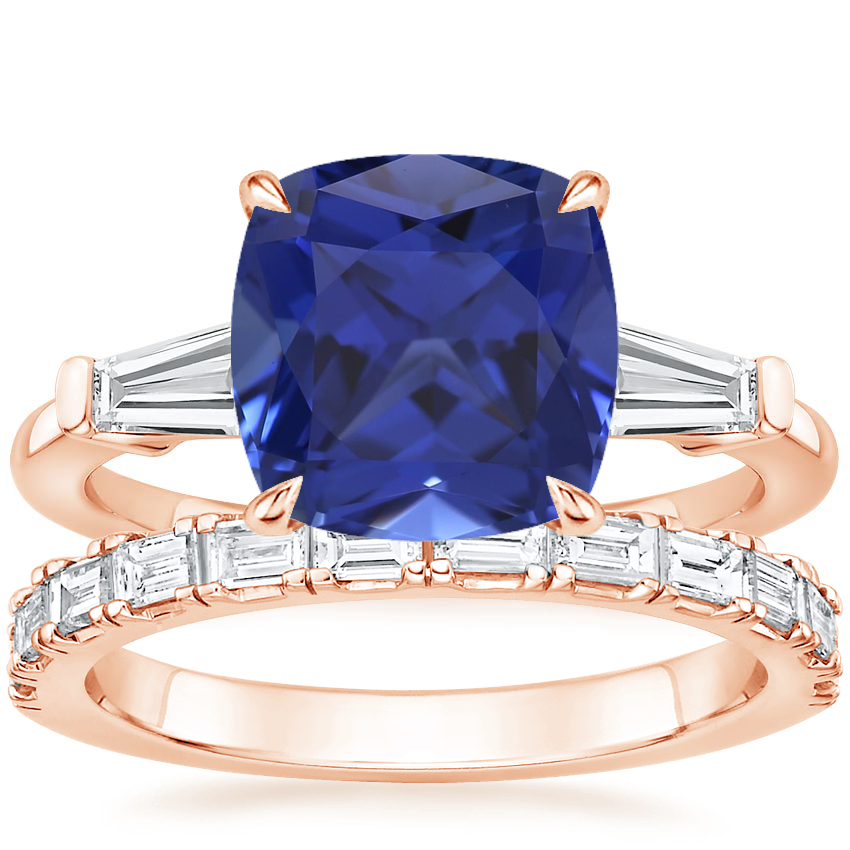 14K Rose Gold Symphony Diamond Ring (1/2 ct. tw.) with Gemma Diamond Ring (1/2 ct. tw.)