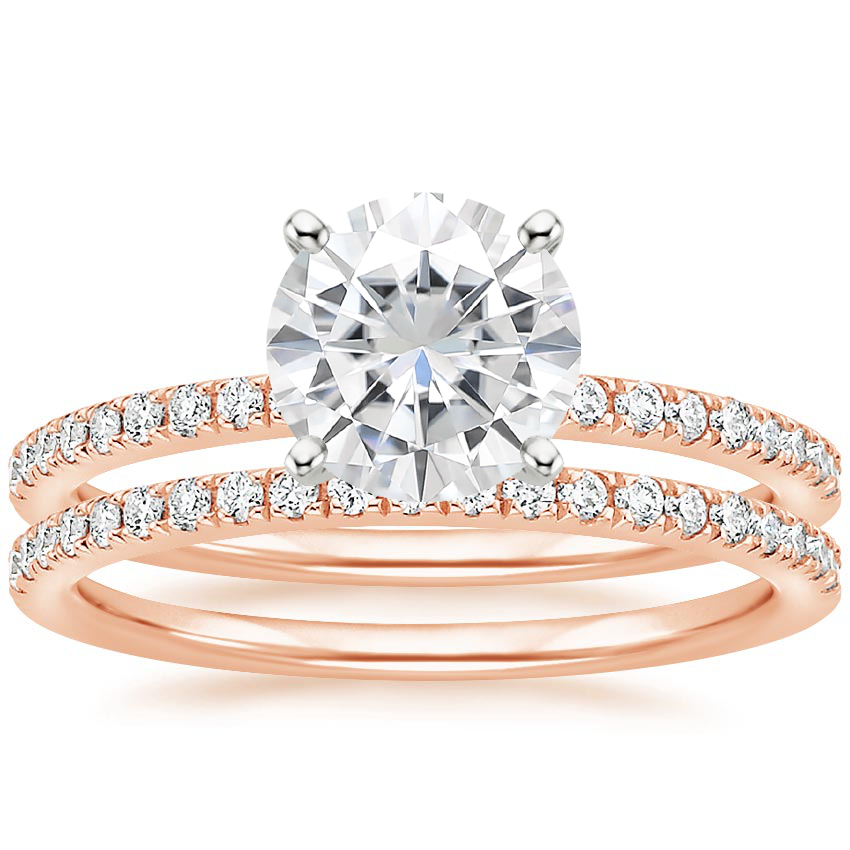 14K Rose Gold Ballad Diamond Bridal Set (1/3 ct. tw.)