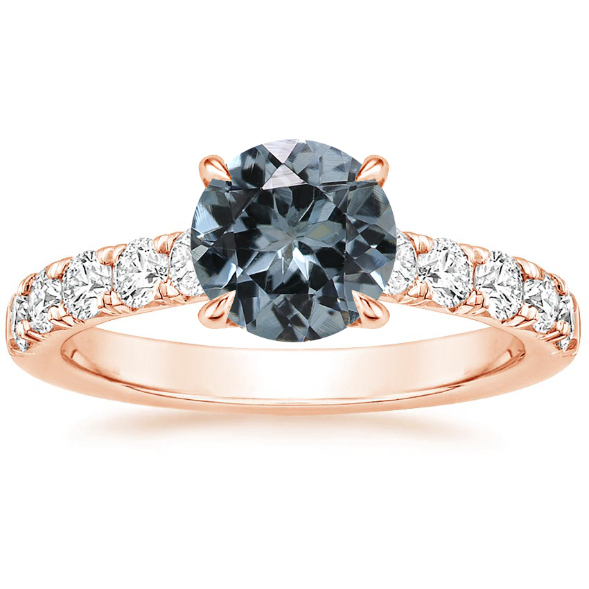 14K Rose Gold Anthology Half-Coverage Diamond Ring (1/2 ct. tw.), large top view