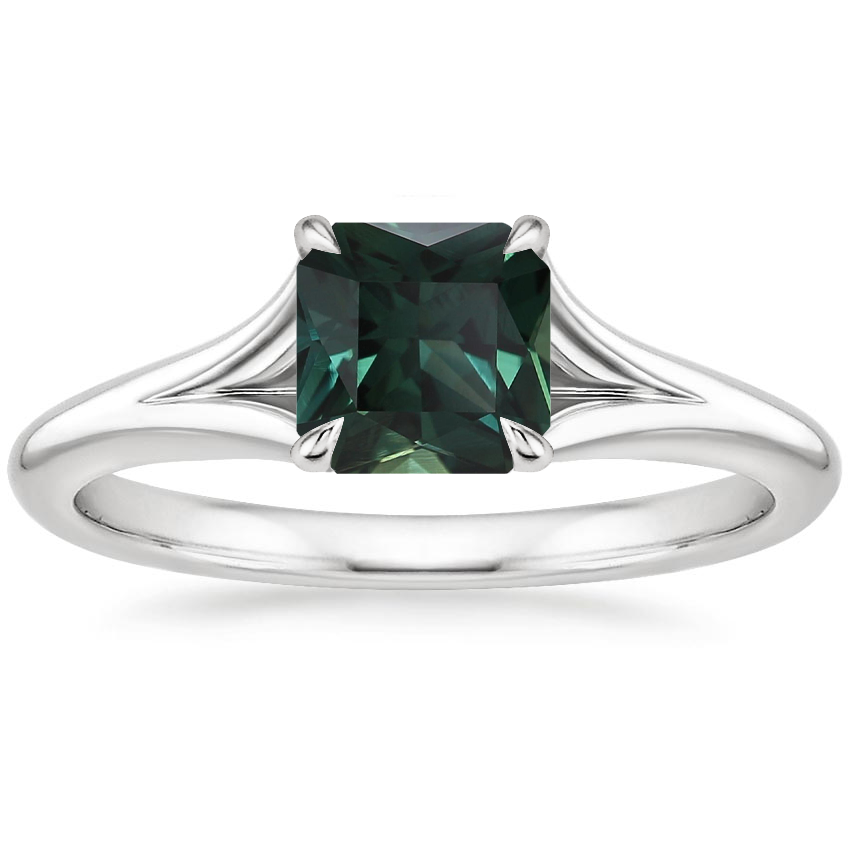 18K White Gold Reverie Solitaire Ring, large top view