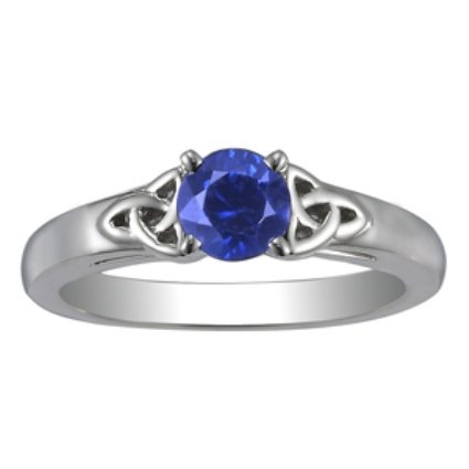 Custom Sapphire Celtic Knot Ring | Brilliant Earth