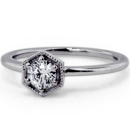 Custom Hexagonal Frame Solitaire