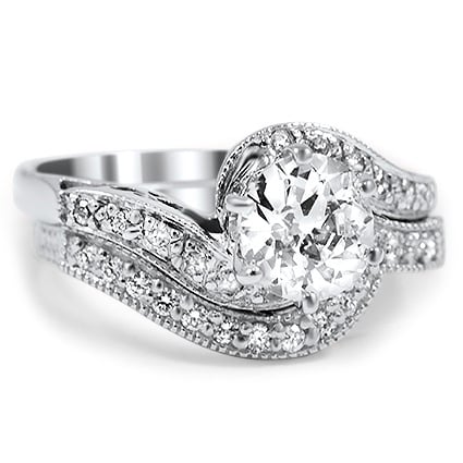 Custom The Cecily Diamond Bridal Set