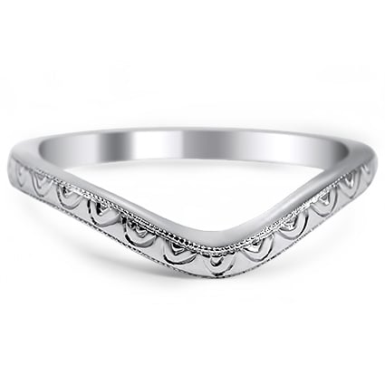 Custom Contoured Hand Engraved Ring