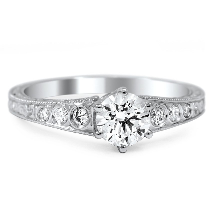 Custom Regalia Ring with Bezel Set Diamond Accents