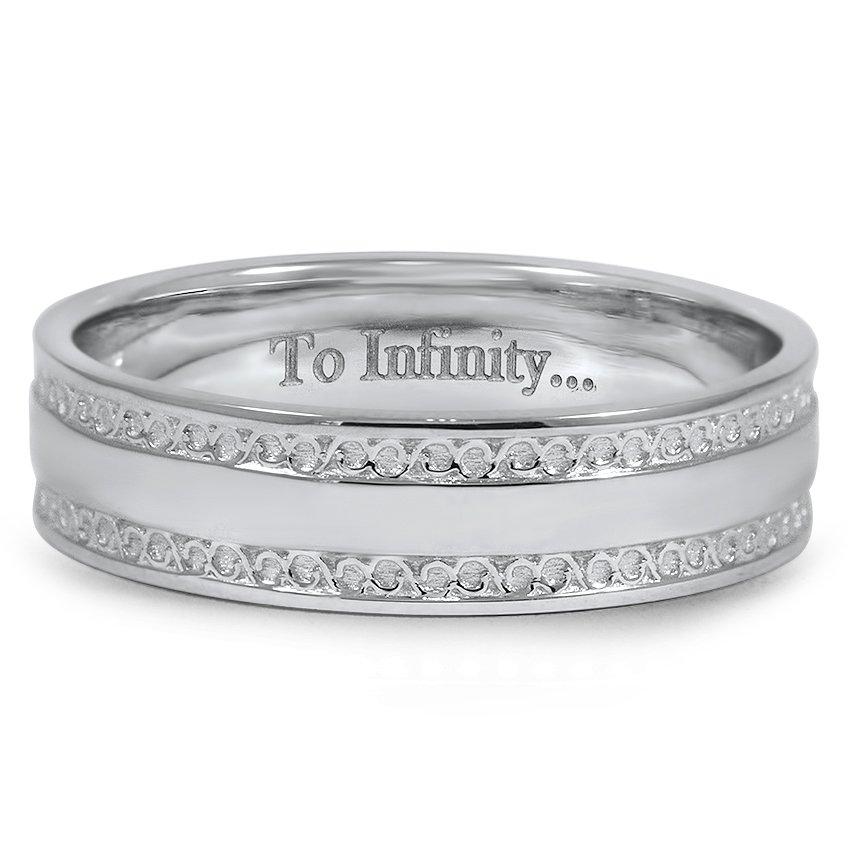 Custom Infinity Scroll Wedding Ring