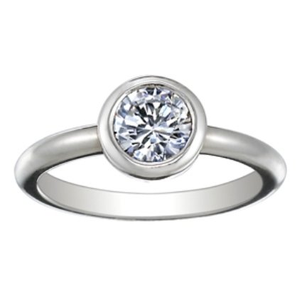 Custom Delicate Full Bezel Ring