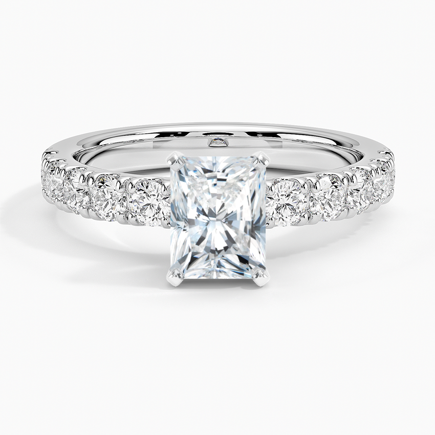 Poetica Scalloped Pavé Diamond Ring