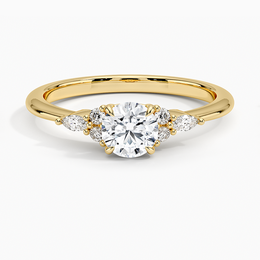 18K Yellow Gold Nadia Diamond Ring