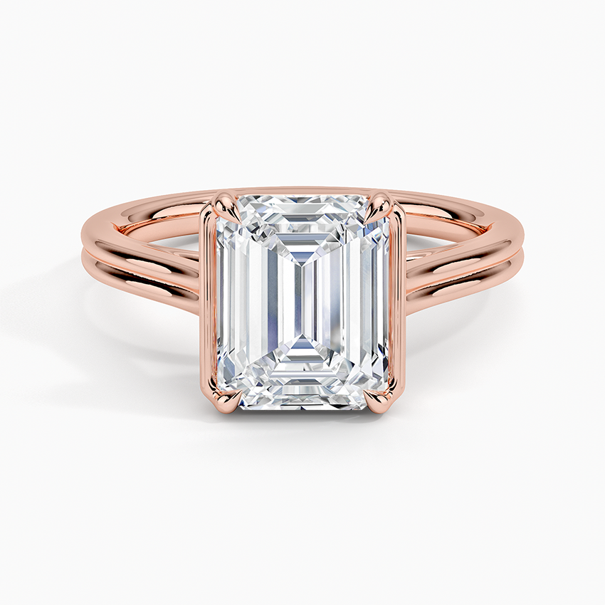 14K Rose Gold Jade Trau Alure Solitaire Ring