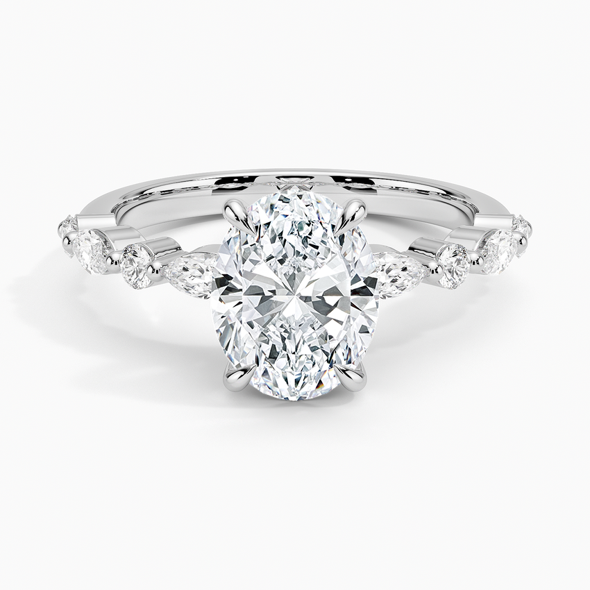 18K White Gold Versailles Half-Coverage Diamond Ring (1/3 ct. tw.)
