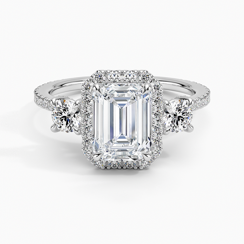 Waverly Three Stone Diamond Ring - Brilliant Earth