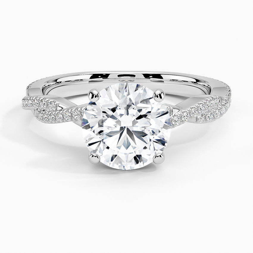 Petite luxe twisted store vine diamond ring