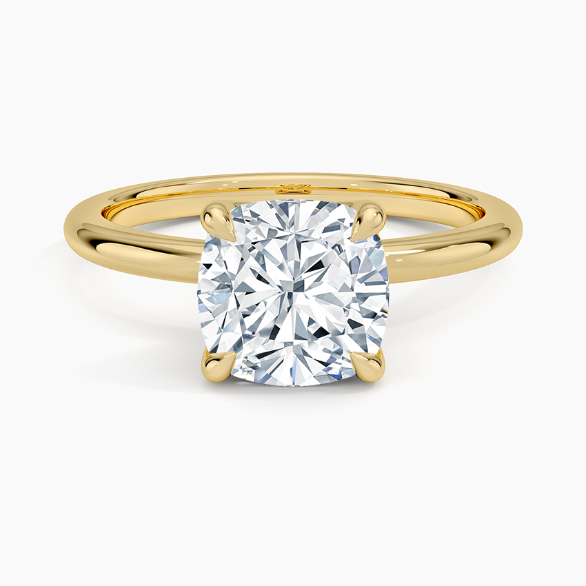 18K Yellow Gold 1.8mm Elodie Ring, large top view