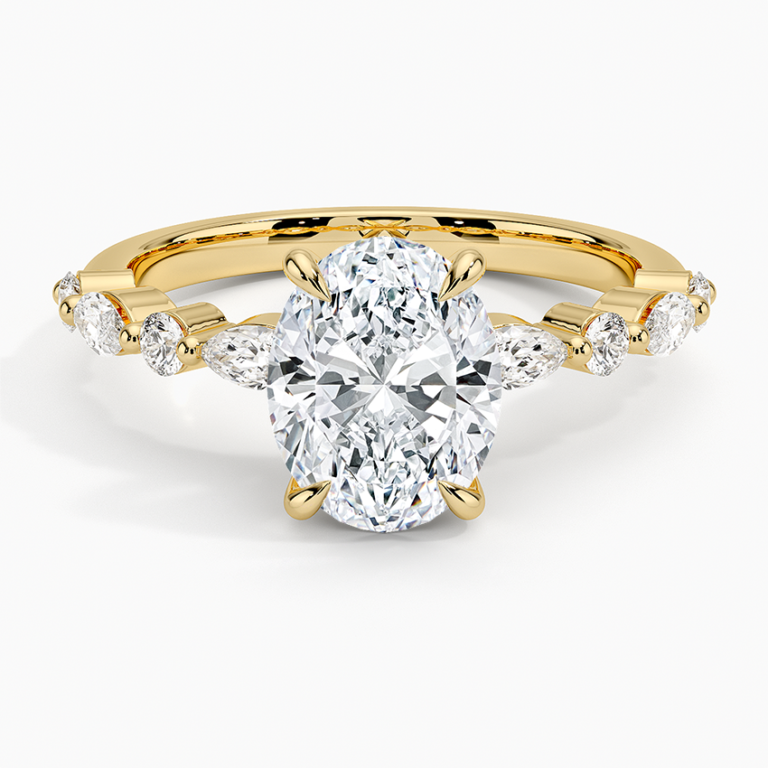 18k Yellow Gold Versailles Half-coverage Diamond Ring (1 3 Ct. Tw.)