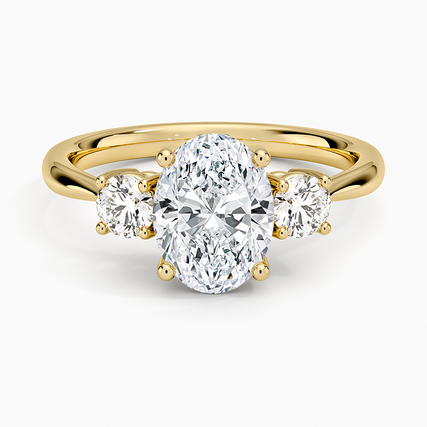 18K Yellow Gold Selene Three Stone Diamond Ring (1/3 ct. tw.)