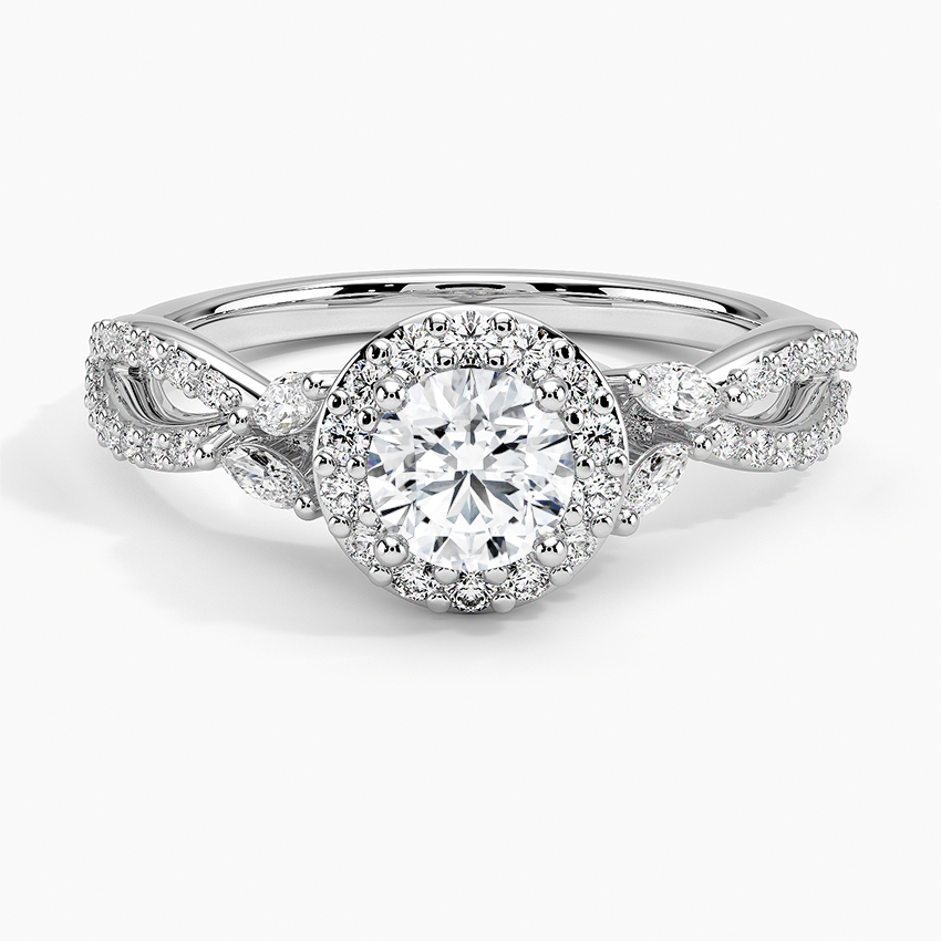 Luxe willow store halo diamond ring