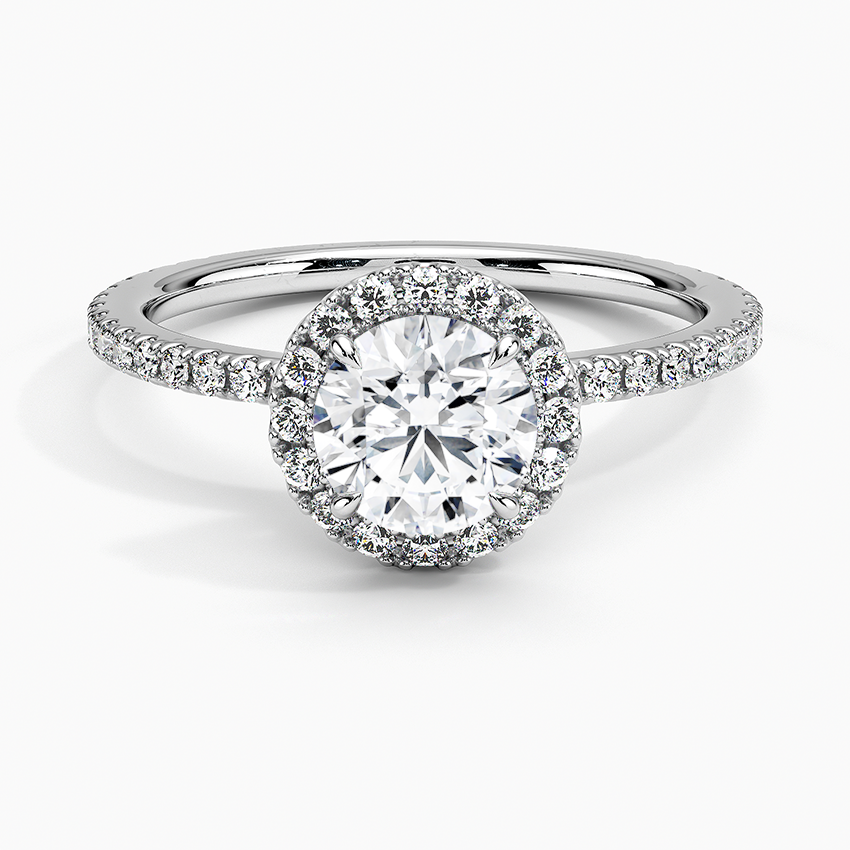 Voorman Huis winkelwagen Waverly Halo Diamond Ring - Brilliant Earth