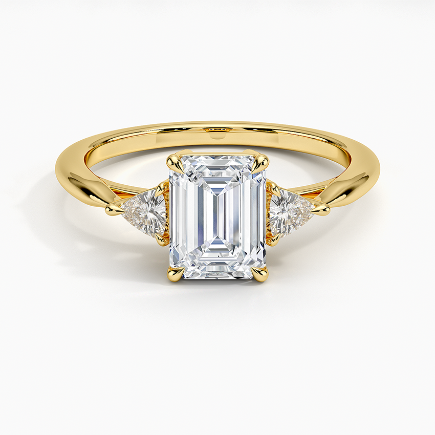 Aria Three Stone Diamond Ring - Brilliant Earth