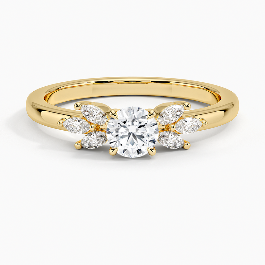 18K Yellow Gold Stella Diamond Ring