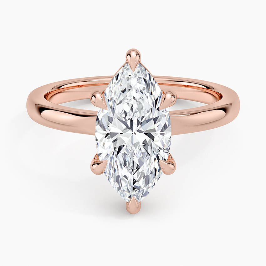 14K Rose Gold Alice Solitaire Ring