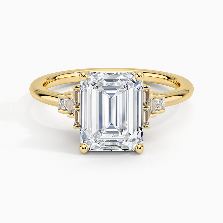 18K Yellow Gold Mezzanine Diamond Ring