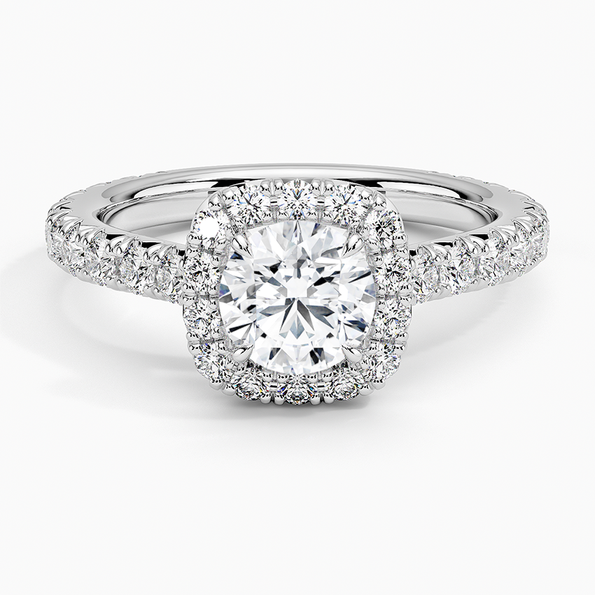 Estelle Halo Diamond Ring - Brilliant Earth