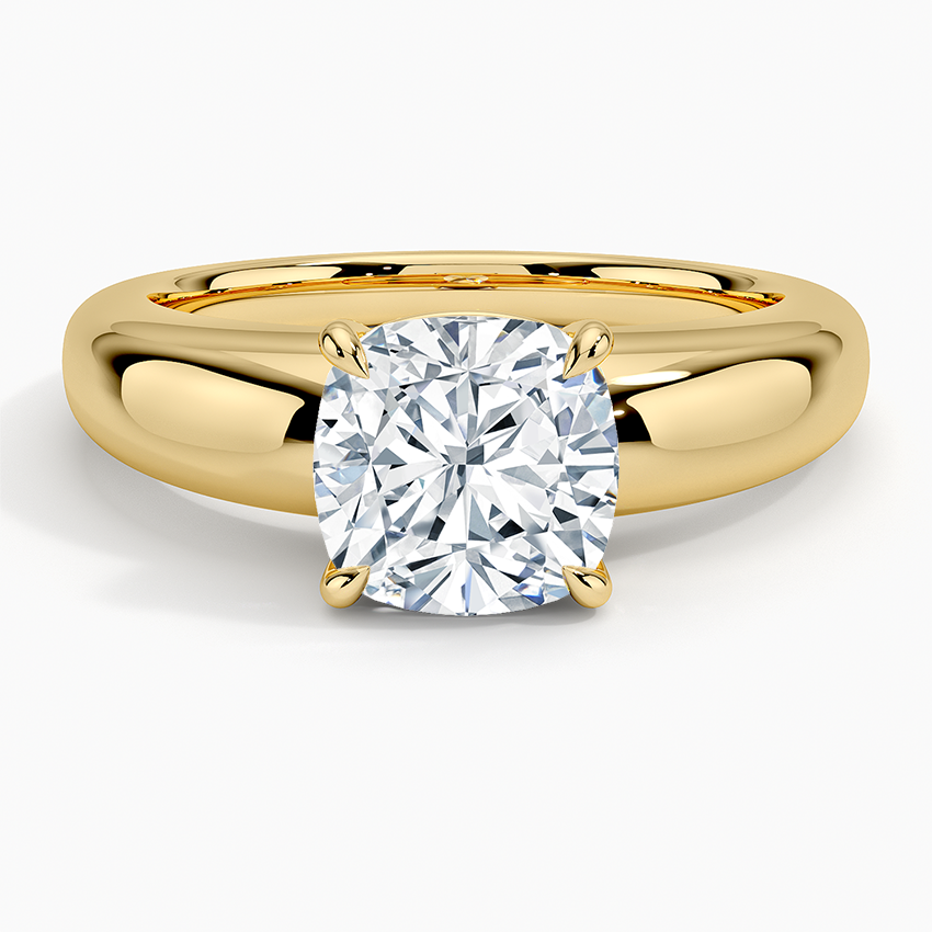 18K Yellow Gold Adrian Solitaire Ring