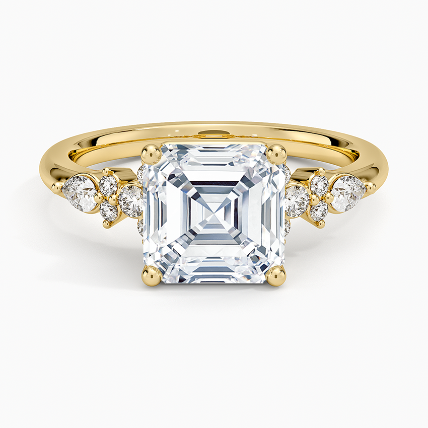 Rosette Diamond Ring in 18K Yellow Gold | Brilliant Earth