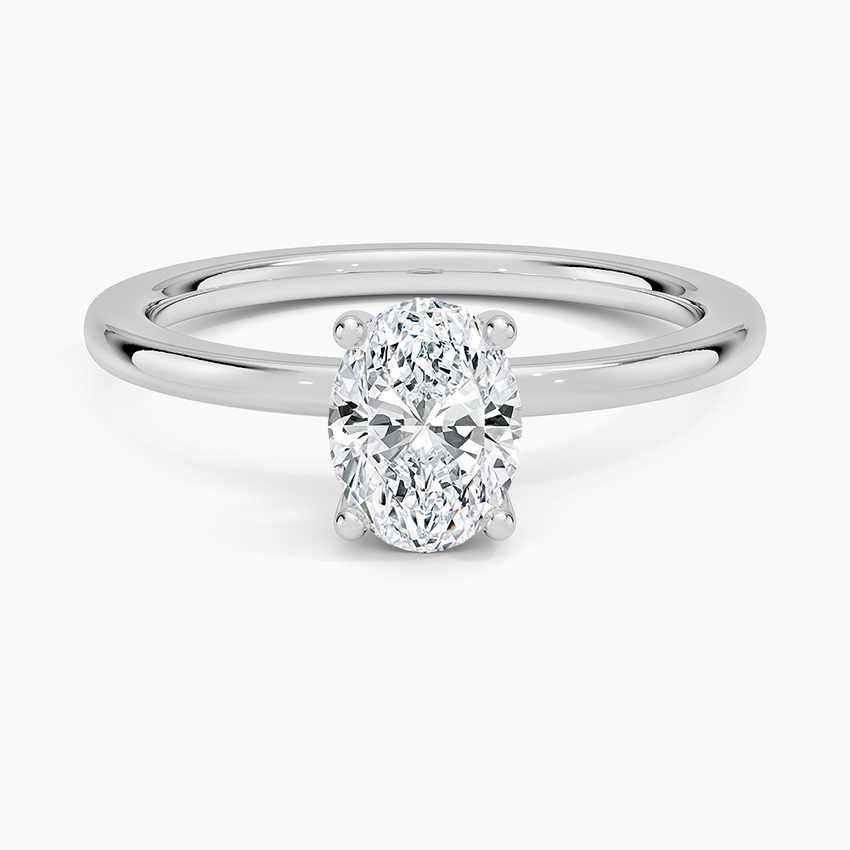 18K White Gold Perfect Fit Solitaire Ring