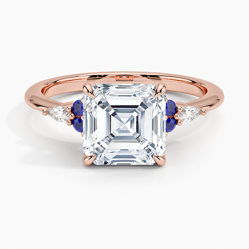 Rose Gold Lab Grown Sapphire Ring