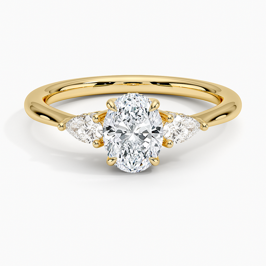 Three Stone Engagement Ring | Adorned Petite Opera