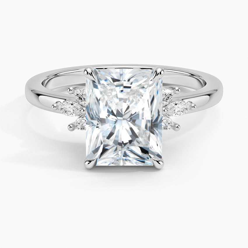 Platinum Stella Diamond Ring, large top view