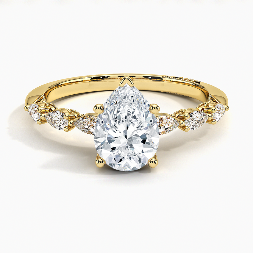 Tacori pear shaped diamond deals engagement ring