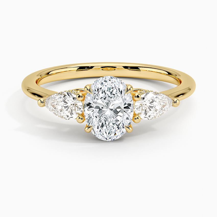 Adorned Opera Three Stone Diamond Ring - Brilliant Earth