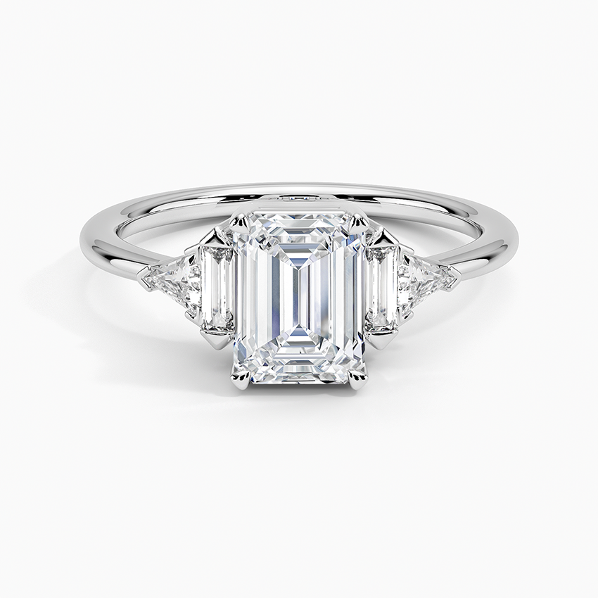 14K Rose Gold Edie Art Deco Diamond Ring