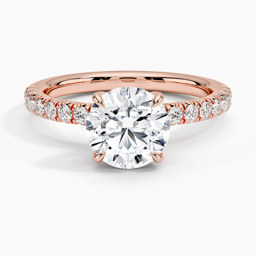 Adorned Amelie Diamond Ring in 14K Rose Gold