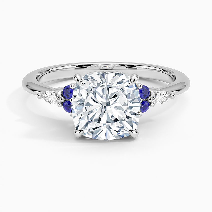 Sapphire and Diamond Engagement Ring | Nadia