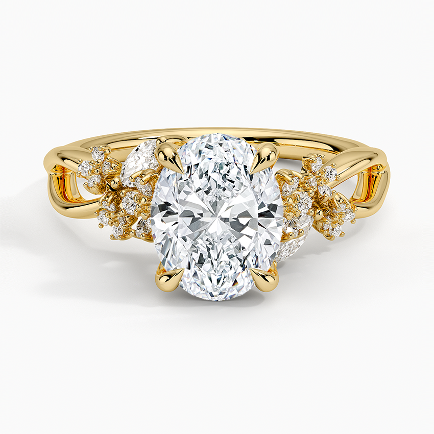 18K Yellow Gold Summer Blossom Diamond Ring (1/4 ct. tw.)