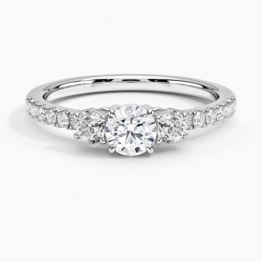 The Michelle Oval Three-Stone Engagement Ring – Marrow Fine