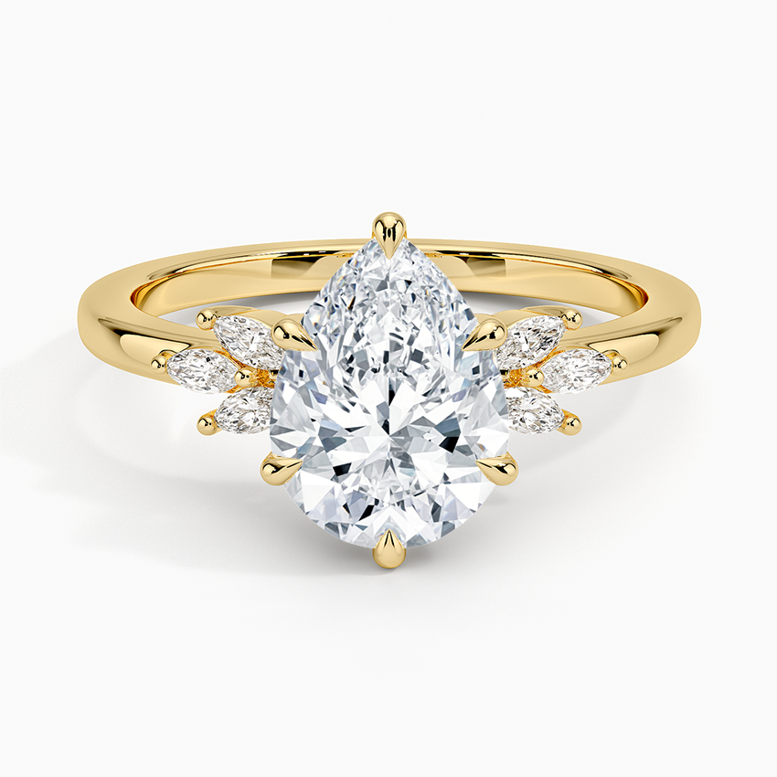 Marquise Cluster Diamond Engagement Ring, Stella