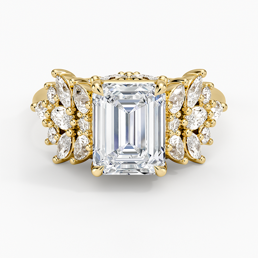 Grand Nadia Diamond Engagement Ring in 18K Yellow Gold