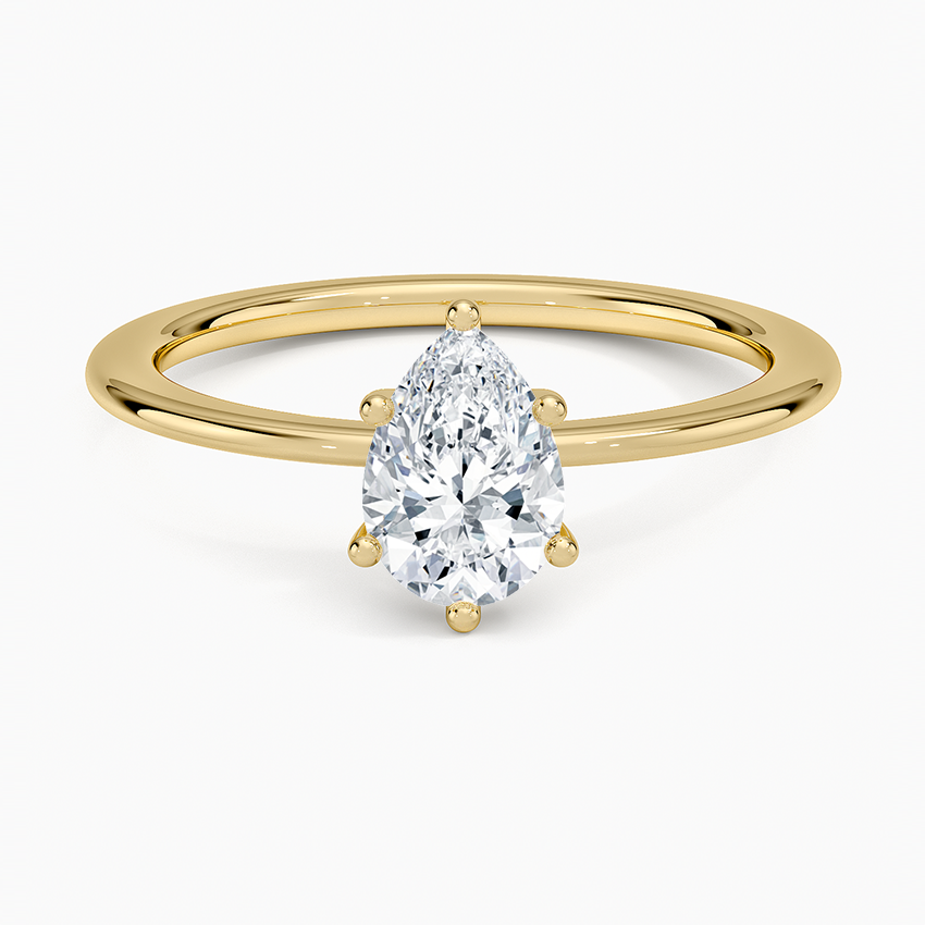 14K Yellow Gold Aimee Solitaire Ring